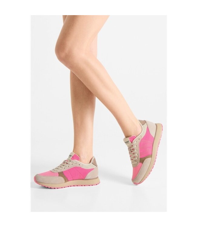 Woden Ronja Tricolor fuchsia dames sneakers