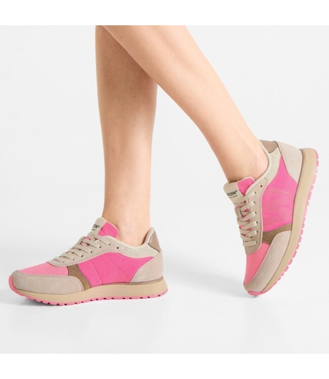 Woden Ronja Tricolor fuchsia women's sneakers