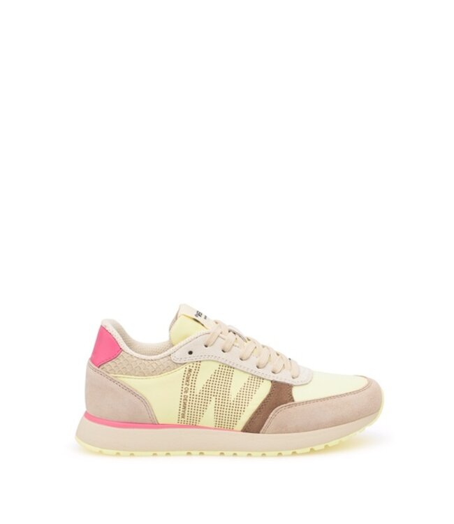 Woden Woden Ronja Tricolor geel dames sneakers
