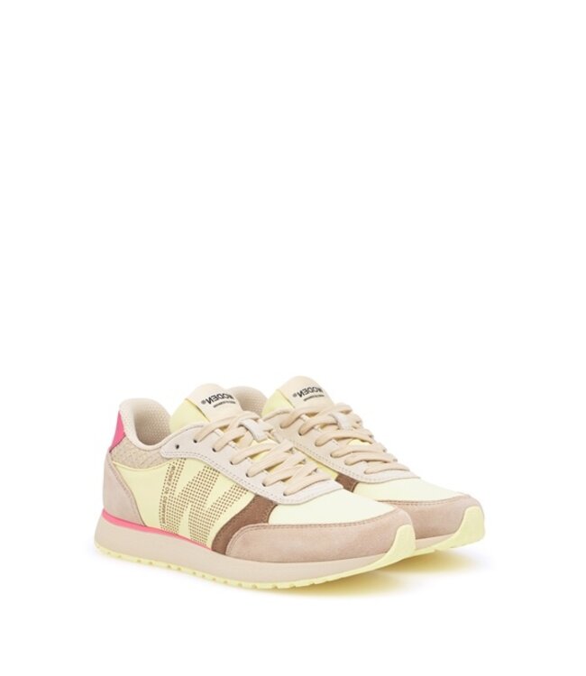 Woden Ronja Tricolor geel dames sneakers