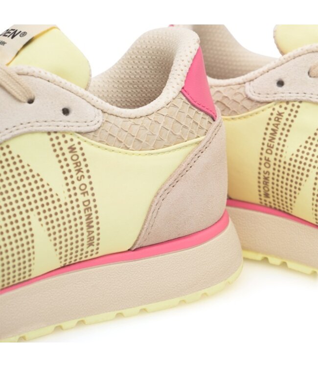 Woden Ronja Tricolor geel dames sneakers