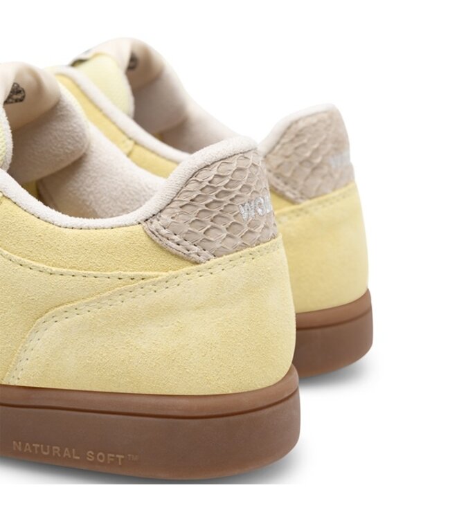 Woden Bjork women's sneakers yellow suede