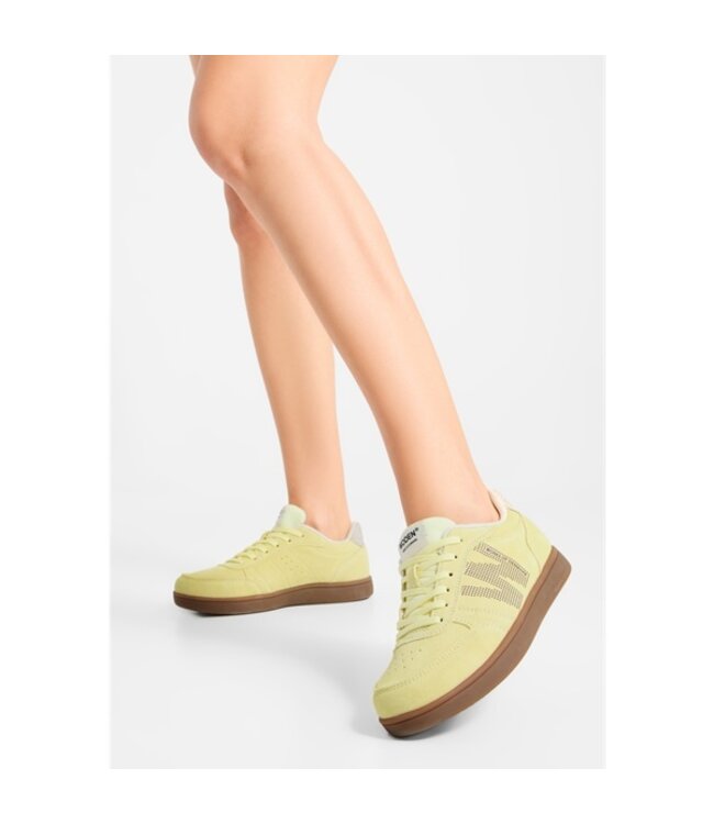 Woden Bjork women's sneakers yellow suede