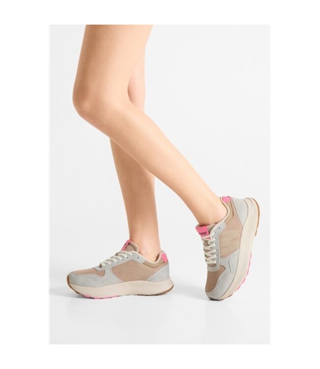 Woden Mathilde Runner beige dames sneakers