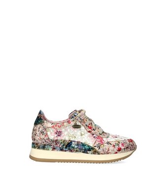 Laura Vita Laura Vita pink multicolor floral women's sneakers