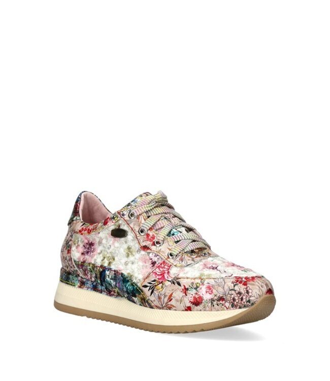 Laura Vita pink multicolor floral women's sneakers