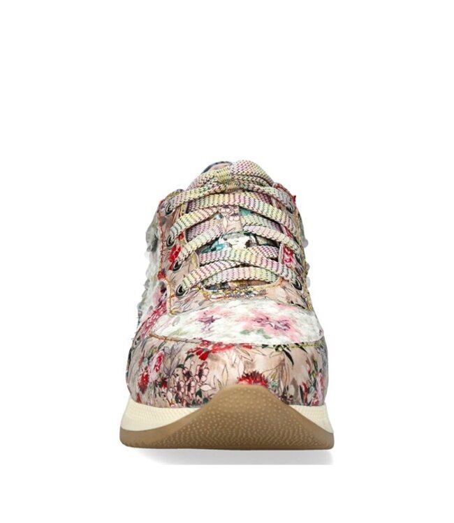 Laura Vita pink multicolor floral women's sneakers