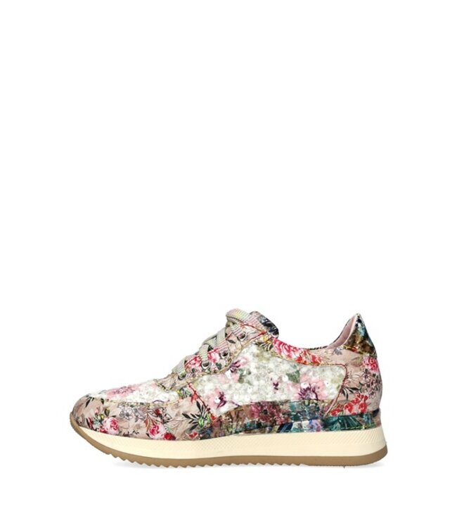Laura Vita roze multi kleur gebloemd dames sneakers