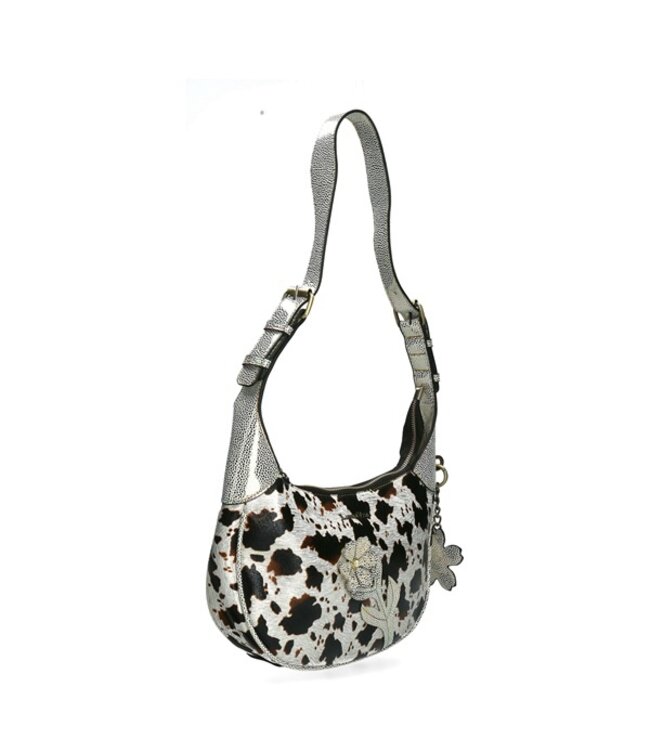 Laura Vita Alba cow print dames schoudertas