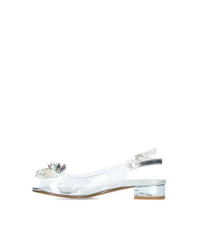 Laura Vita transparante slingback zilver