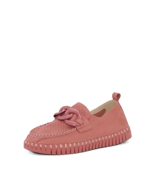 Ilse Jacobsen loafers with chain pink