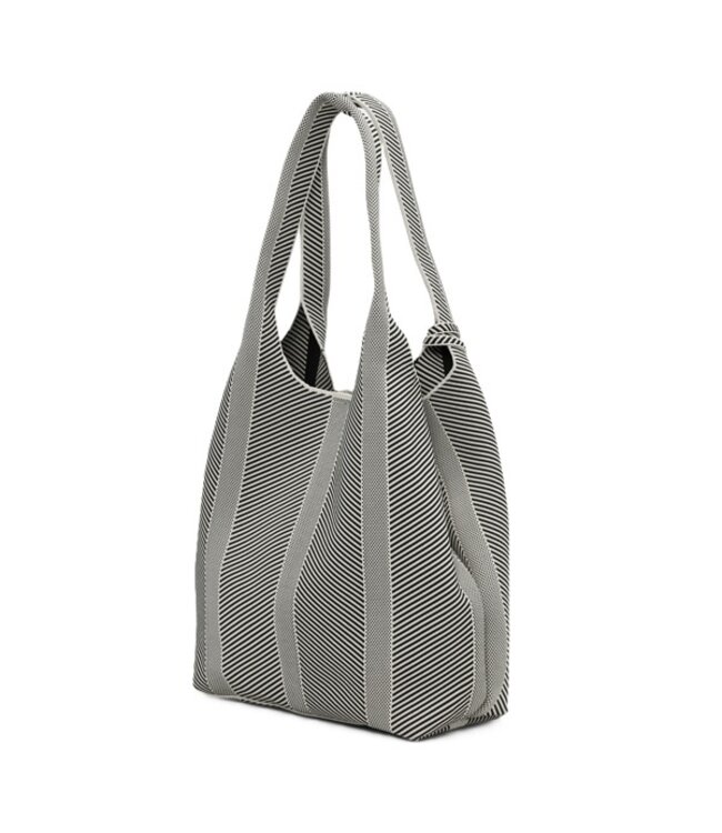 Ilse Jacobsen Knitty dames tas beige met zwart