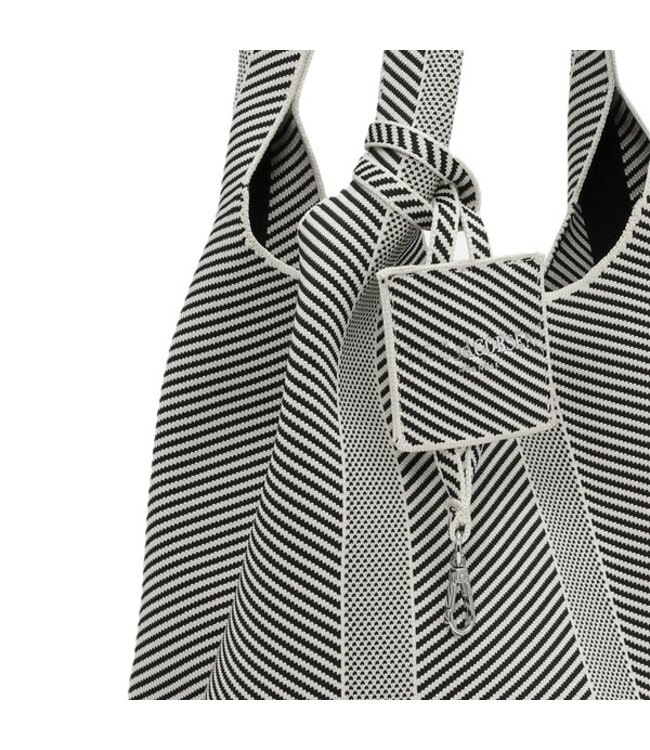 Ilse Jacobsen Knitty dames tas beige met zwart