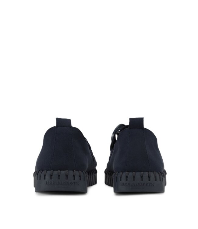 Ilse Jacobsen loafers with chain dark blue