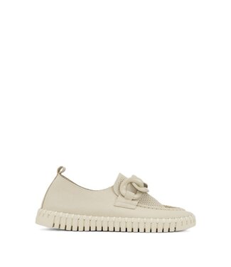 Ilse Jacobsen Ilse Jacobsen loafers met schakelketting beige