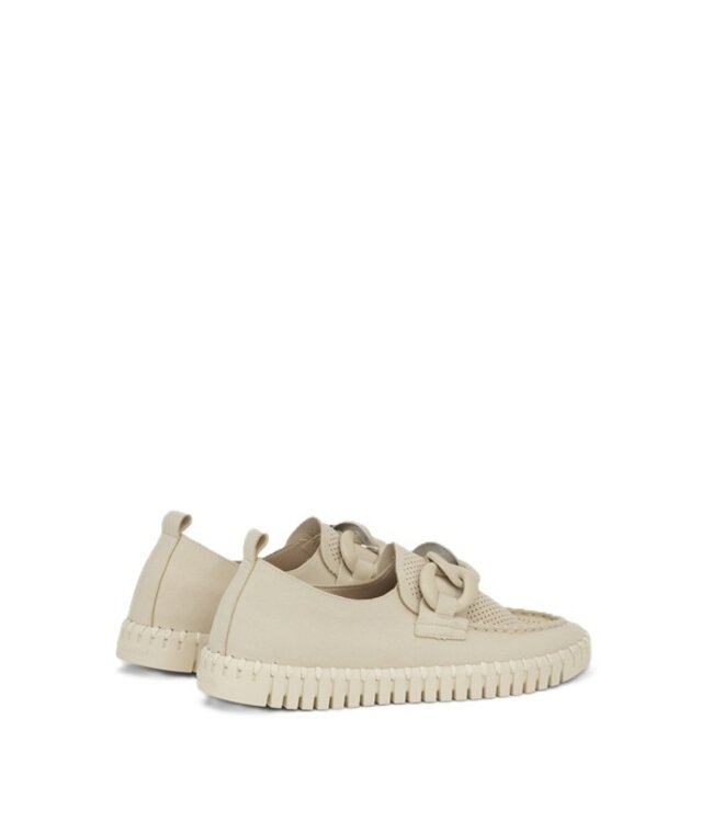 Ilse Jacobsen loafers with chain beige