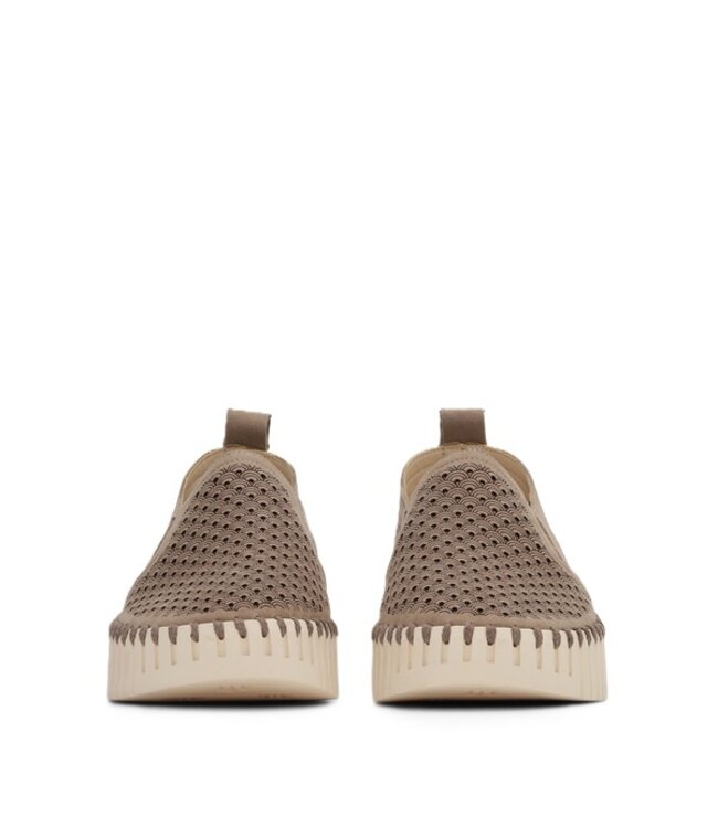 Ilse Jacobsen Tulip slip-on met wedge-zool khaki