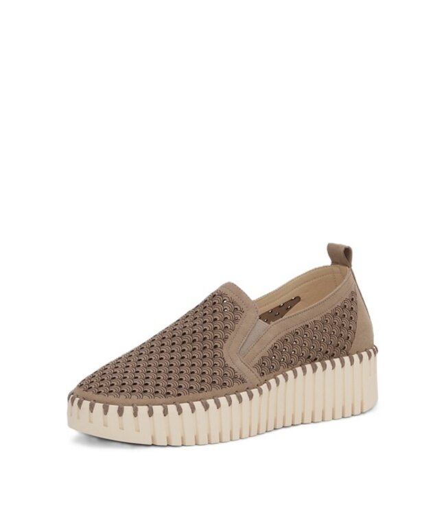 Ilse Jacobsen Tulip slip-on met wedge-zool khaki
