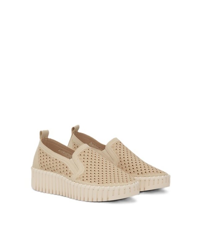 Ilse Jacobsen Tulip slip-on with wedge sole beige