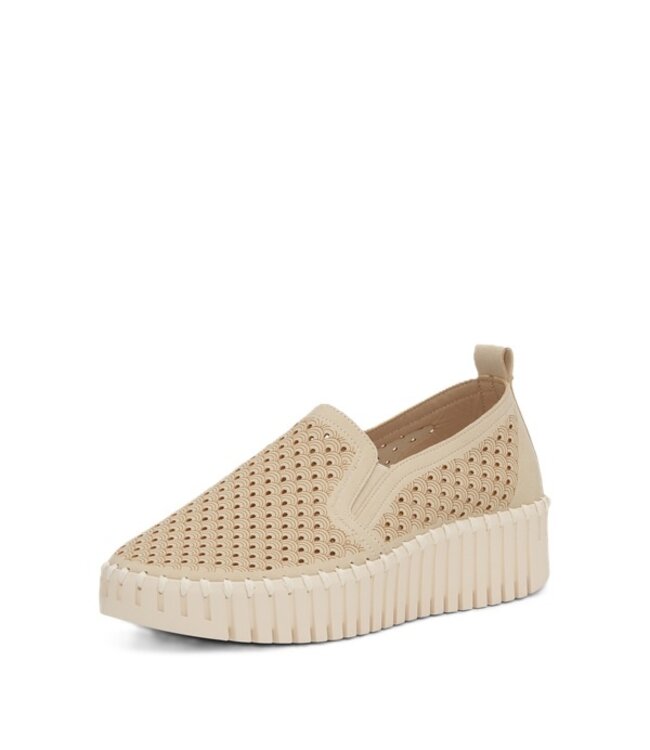 Ilse Jacobsen Tulip slip-on with wedge sole beige