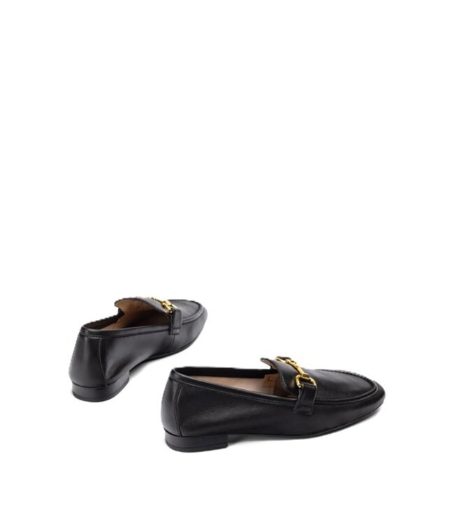 Unisa dames loafer met horsebit zwart leer