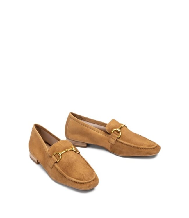 Unisa women's loafer with horsebit brown suede