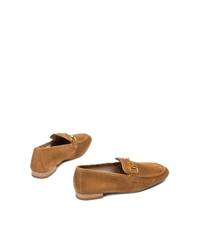 Unisa women's loafer with horsebit brown suede