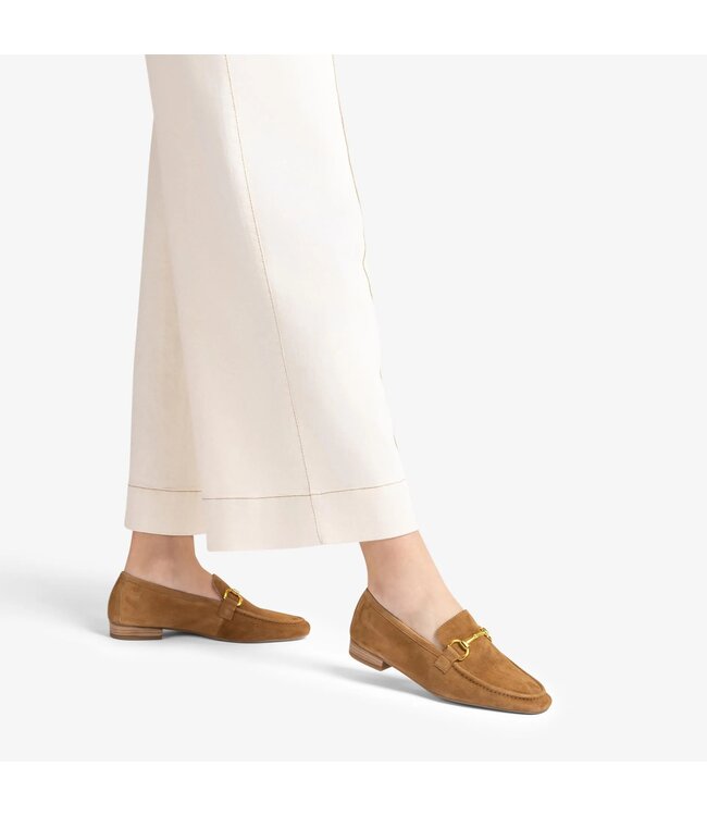 Unisa women's loafer with horsebit brown suede