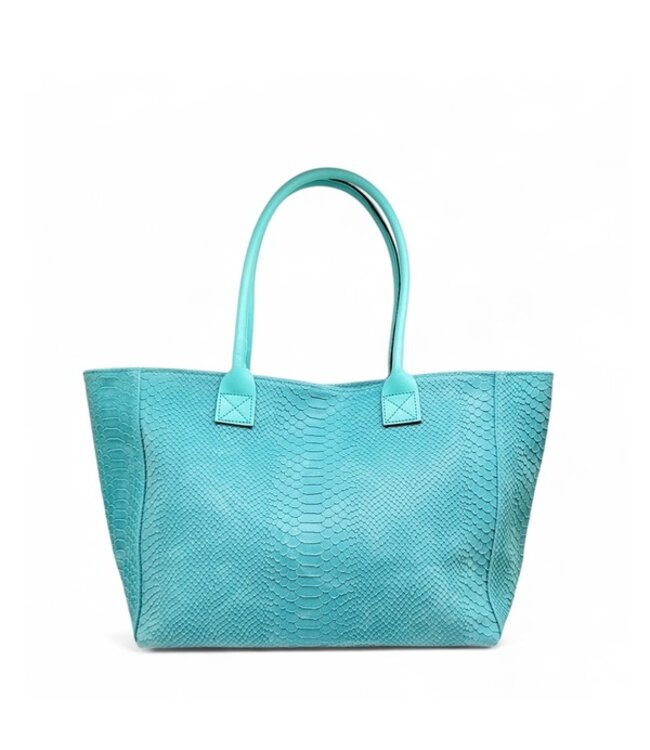 Zeen Bag damestas turkoise leer