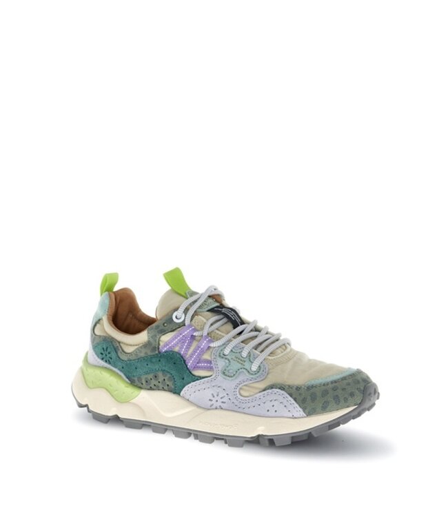 Flower Mountain dames sneakers groen animal multi