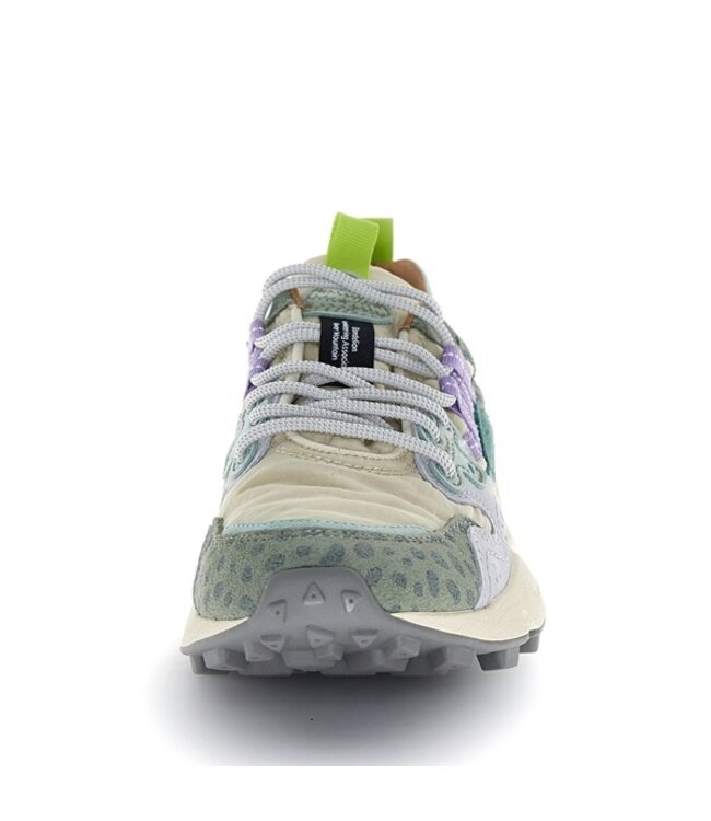 Flower Mountain women's sneakers green animal multi