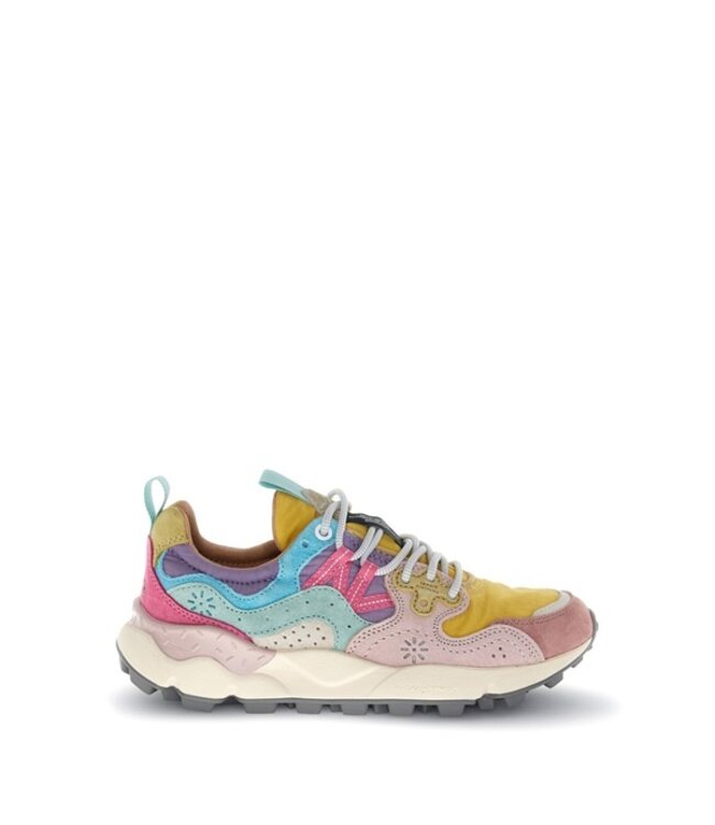 Flower Mountain women's sneakers yellow multi