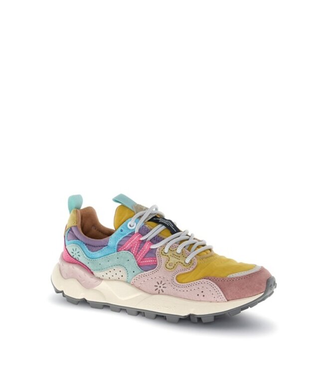 Flower Mountain women's sneakers yellow multi
