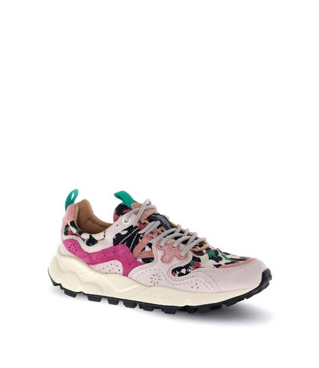 Flower Mountain dames sneakers pink, fuchsia camo