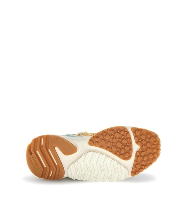 Flower Mountain dames sneakers blauw, groen, geel multi