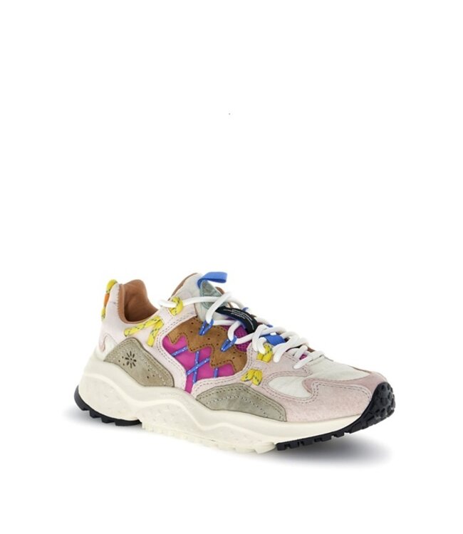 Flower Mountain dames sneakers roze, beige, fuchsia