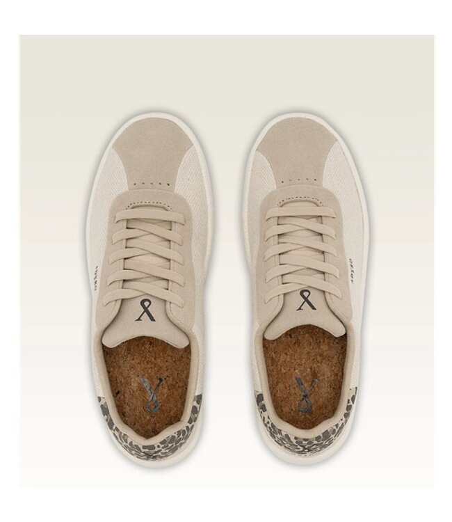 Adyro Premium dames sneakers Cheetah  beige