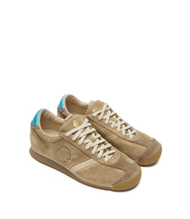 Satorisan Stardust Suède dames sneakers beige