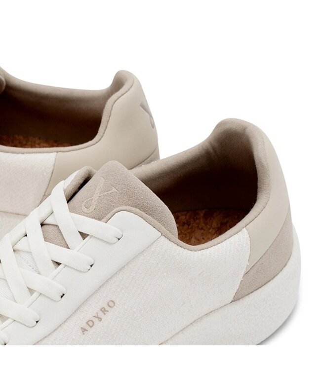 Adyro Premium dames sneakers wit stof