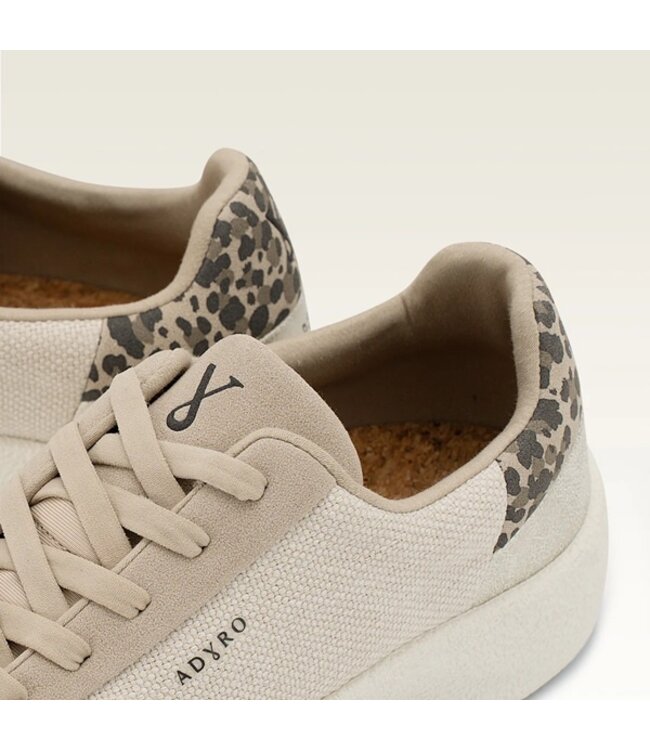 Adyro Premium dames sneakers Cheetah  beige