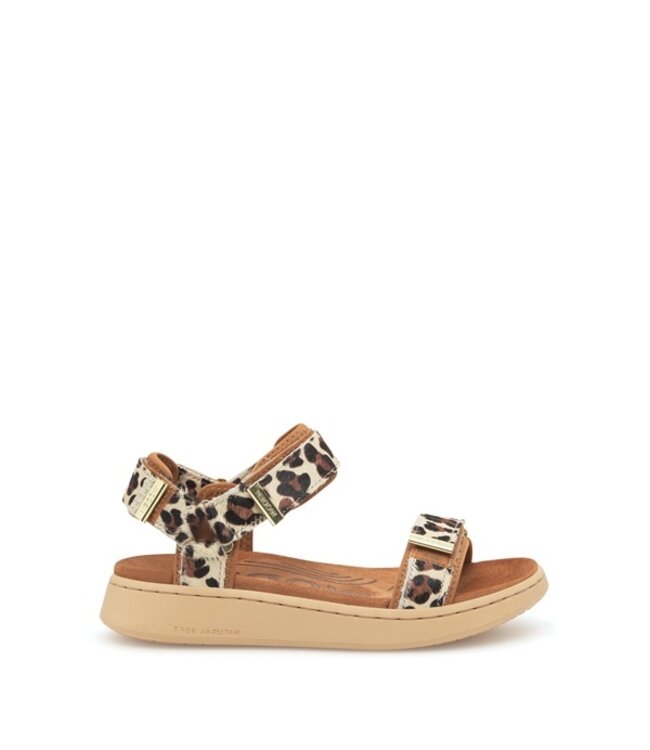 Woden Wood Line Animal Leopard women's sandal