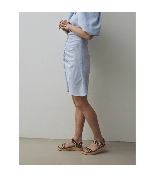 Woden Line Animal Leopard dames sandaal