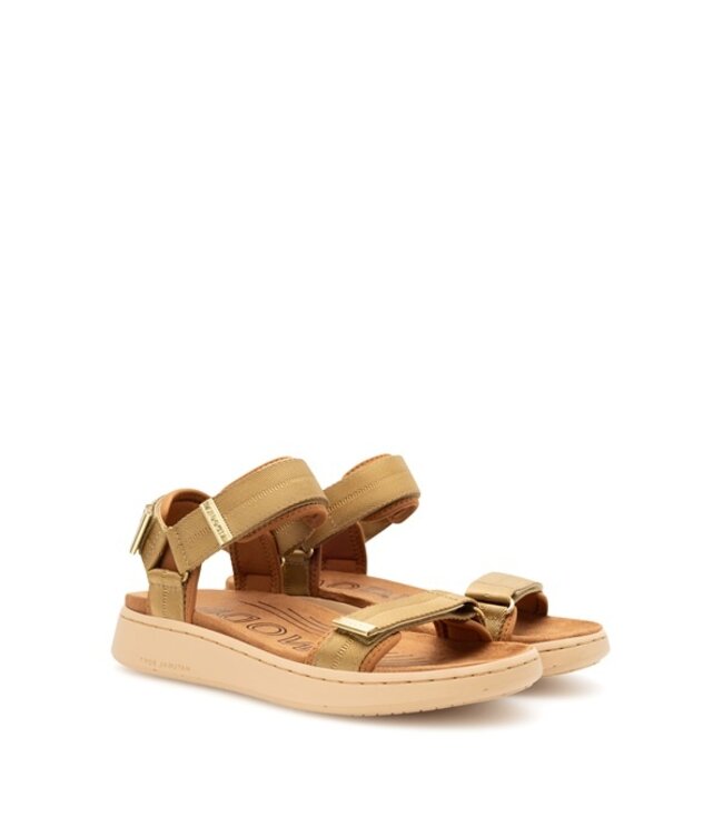 Woden Line Khaki women's sandal