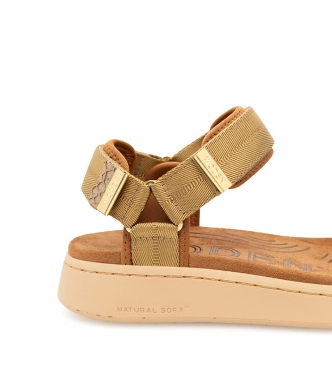 Woden Line Khaki women's sandal