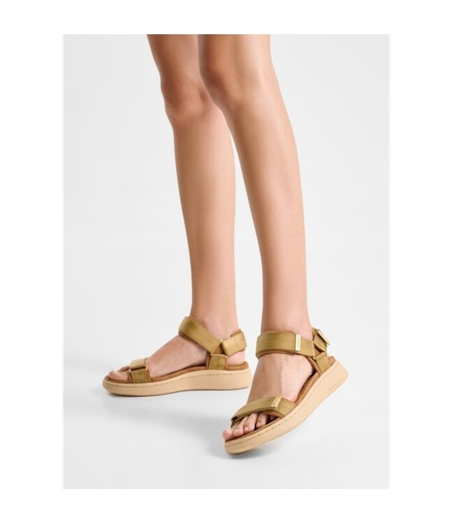 Woden Line Khaki women's sandal