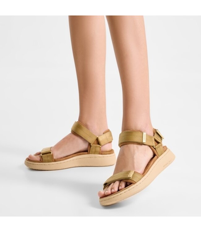 Woden Line Khaki dames sandaal