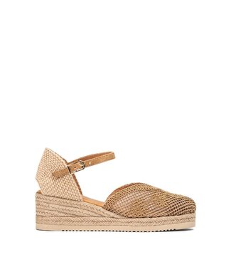 Unisa Unisa espadrilles made of brown embroidered fabric