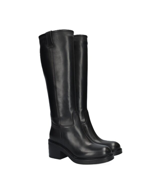 Julie Dee high boot black leather