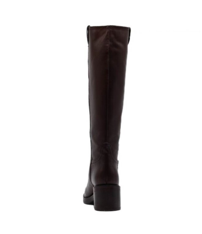 Julie Dee high boot black leather