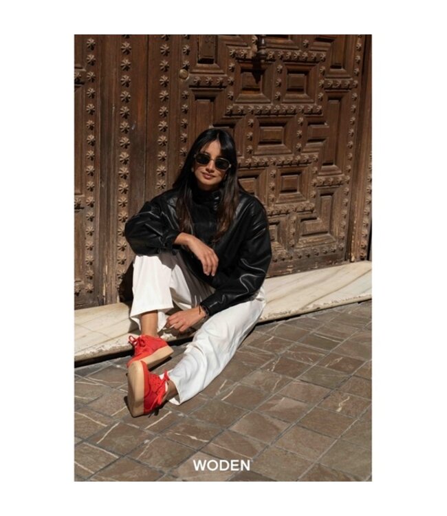 Woden Line Sneak Flame rood dames gympen